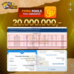 Read more about the article BUKTI PEMBAYARAN HAITOGEL CHINA TOGEL RP. 12.870.000