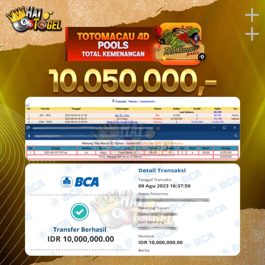 BUKTI JACKPOT HAITOGEL TOGEL