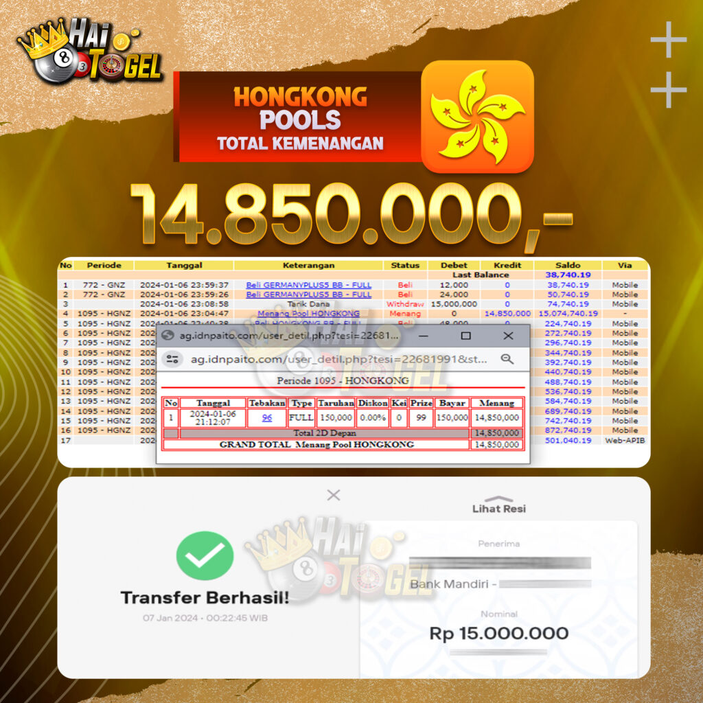 BUKTI JACKPOT HAITOGEL TOGEL