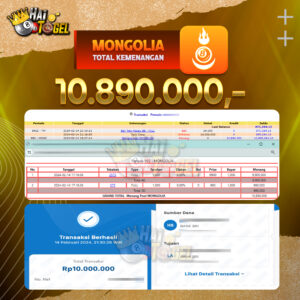 Read more about the article BUKTI JACKPOT HAITOGEL TOGEL : MONGOLIA SEBESAR : RP. 10.890.000