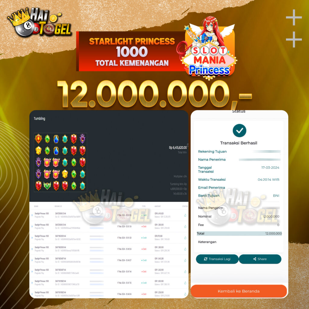 BUKTI JACKPOT HAITOGEL SLOT