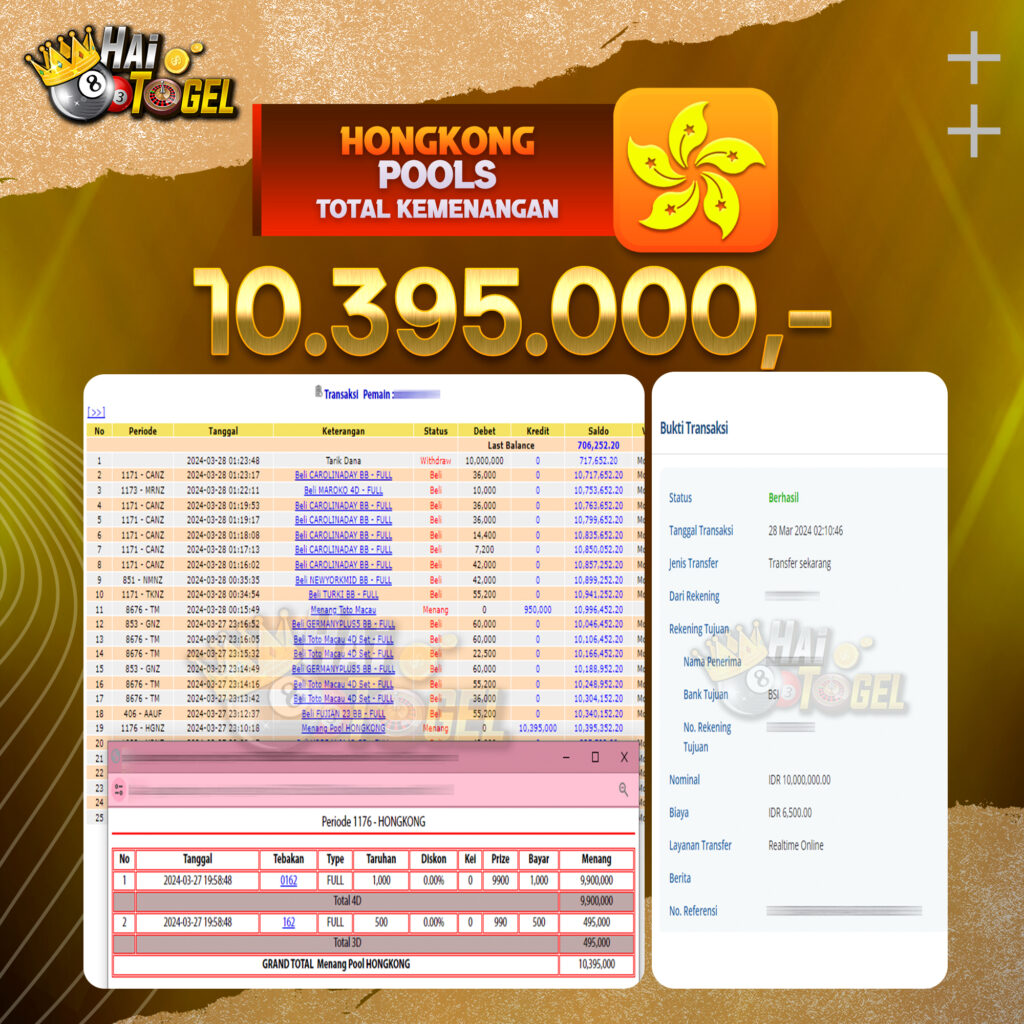 BUKTI JACKPOT HAITOGEL TOGEL