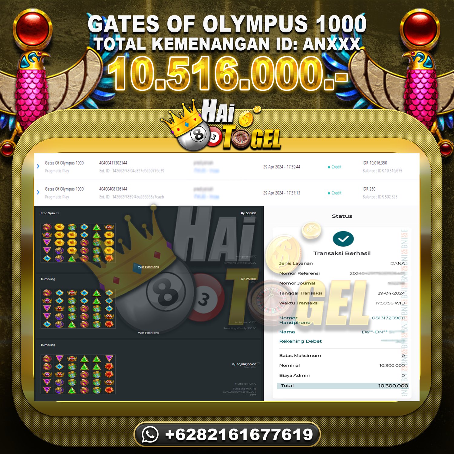 You are currently viewing KEMENANGAN HAITOGEL SLOT BUKTI GATES OF OLYMPUS 1000 RP. 10.516.000