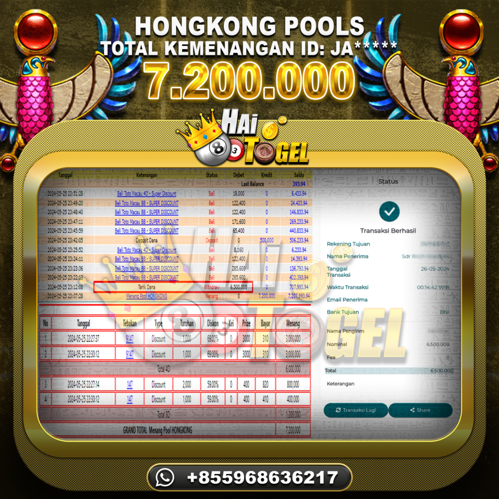 BUKTI JACKPOT HAITOGEL TOGEL