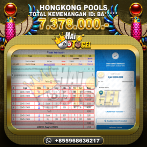 Read more about the article BUKTI JP HAITOGEL TOGEL : HONGKONG SEBESAR : RP. 7.378.000