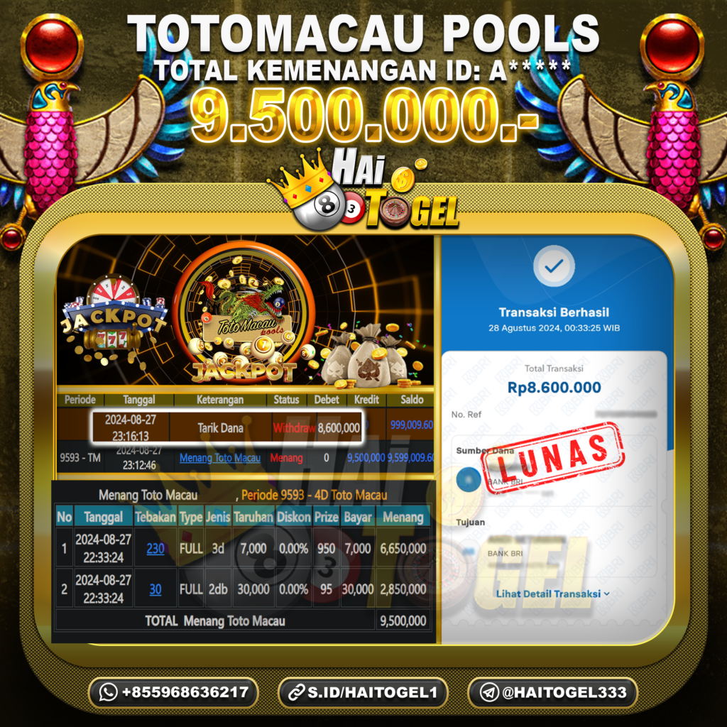 BUKTI JACKPOT HAITOGEL TOGEL