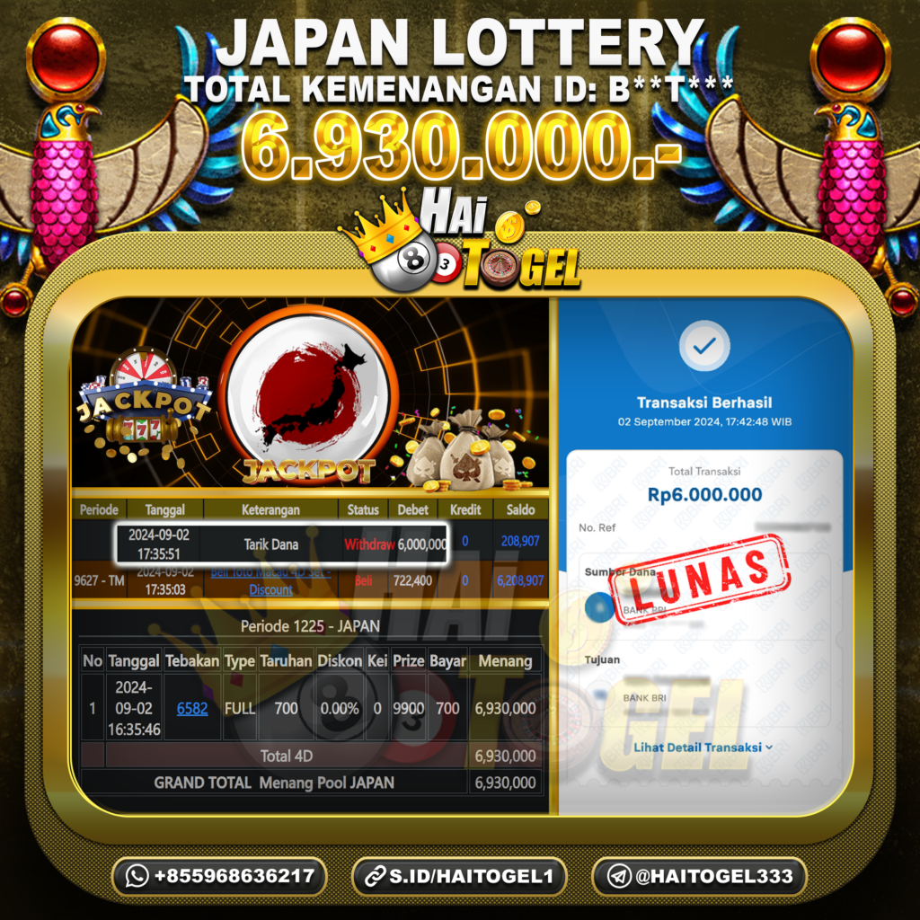 BUKTI JACKPOT HAITOGEL TOGEL