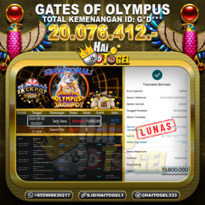 Read more about the article BUKTI JP PEMBAYARAN SLOT GATES OF OLYMPUS RP. 20.076.412