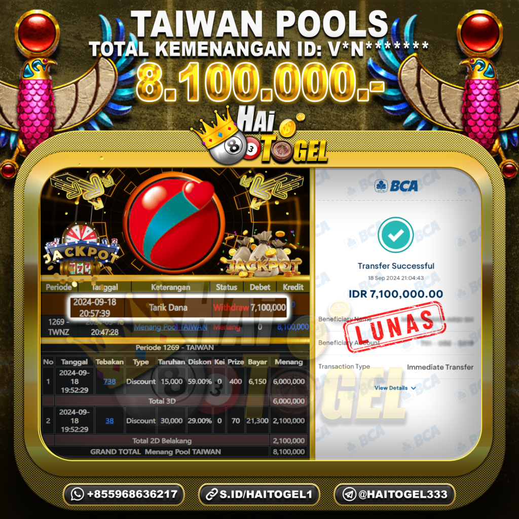 BUKTI JACKPOT HAITOGEL TOGEL