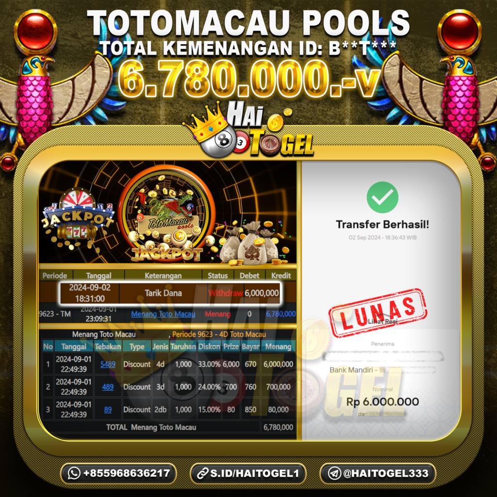 BUKTI JACKPOT HAITOGEL TOGEL