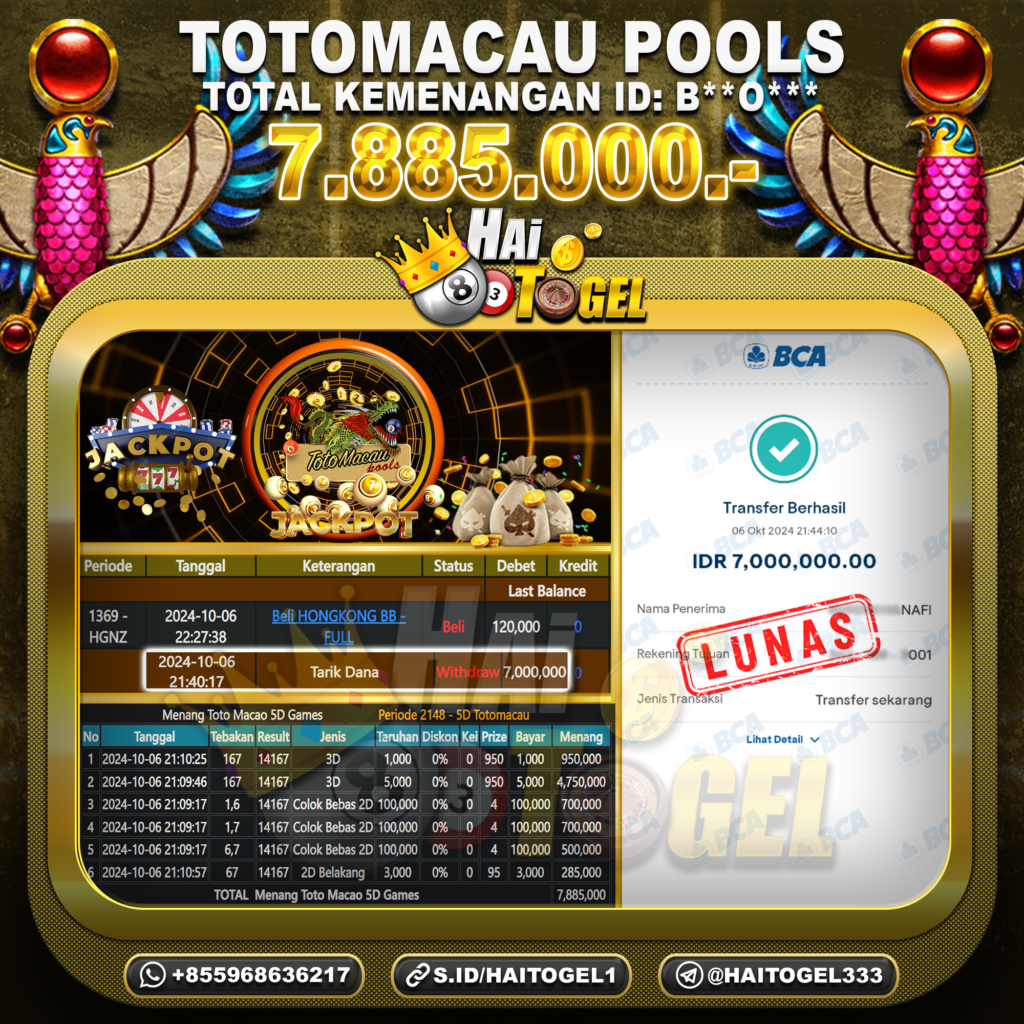 BUKTI JACKPOT HAITOGEL TOGEL