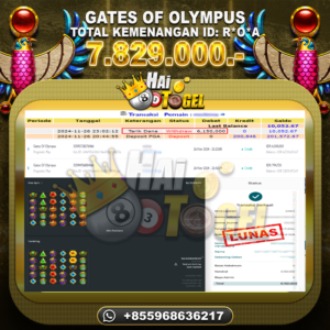 Read more about the article BUKTI SLOT PEMBAYARAN JP GATES OF OLYMPUS RP. 7.829.000