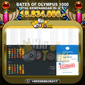 Read more about the article PEMBAYARAN BUKTI SLOT JP GATES OF OLYMPUS 1000 RP. 18.834.000