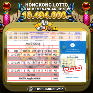 Read more about the article JACKPOT HAITOGEL HONGKONG LOTTO : SEBESAR : RP. 10.494.000