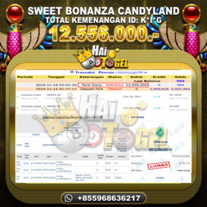 Read more about the article KEMENANGAN SLOT JP HAITOGEL : SWEET BONANZA CANDYLAND RP. 12.556.000