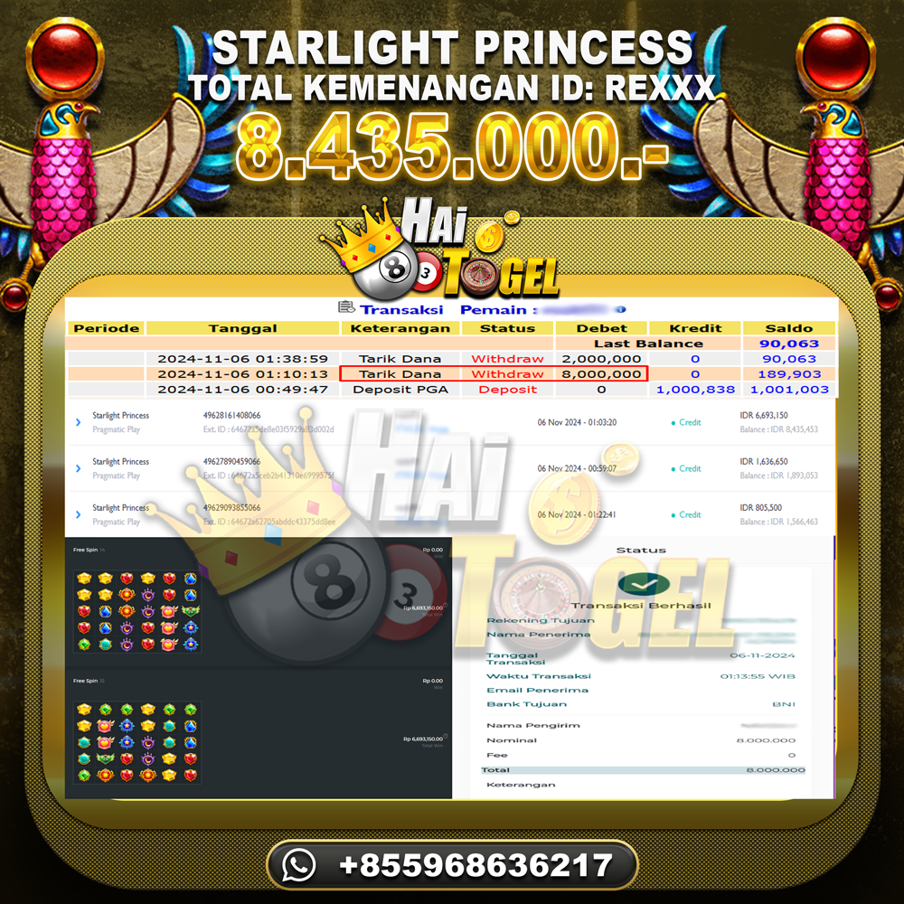 Read more about the article JP SLOT GACOR HAITOGEL : STARLIGHT PRINCESS RP. 8.435.000