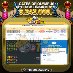 Read more about the article JP PEMBAYARAN BUKTI SLOT GATES OF OLYMPUS RP. 8.242.000