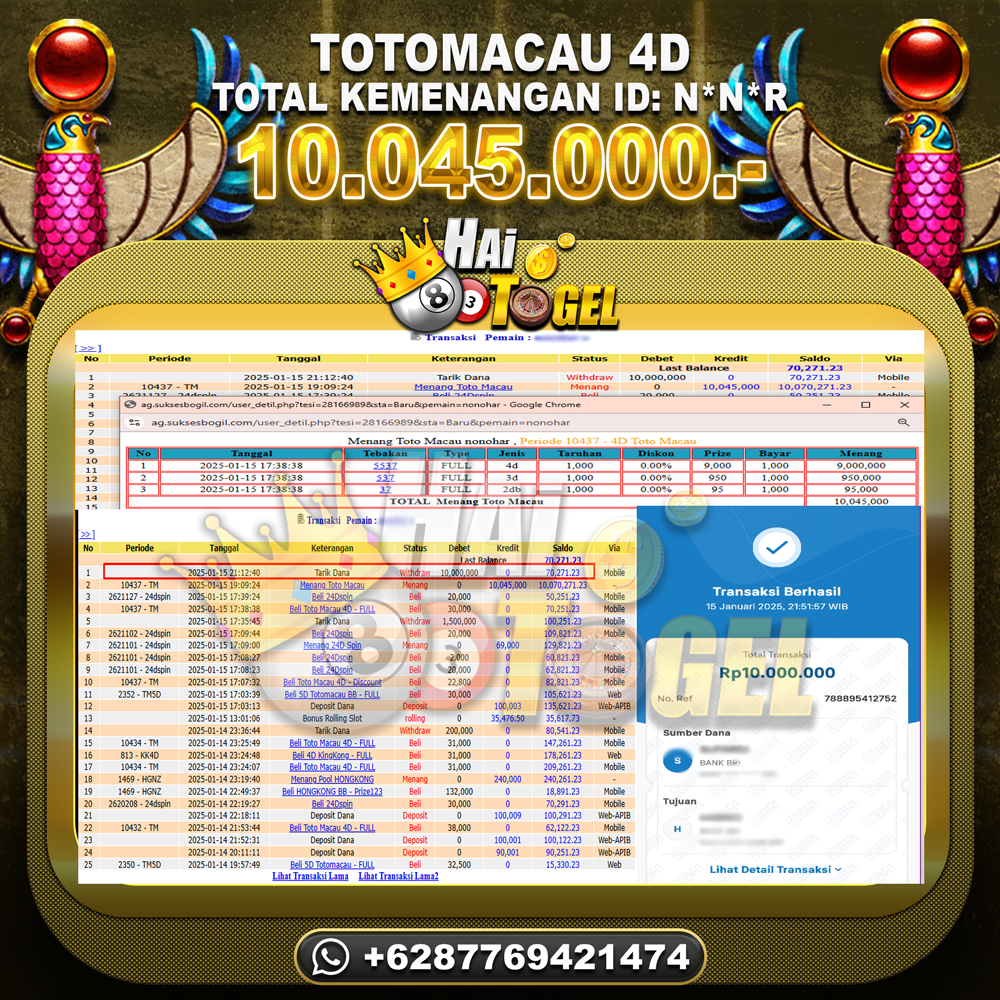 You are currently viewing BUKTI MAXWIN JP HAITOGEL : TOTOMACAU4D RP. 10.045.000