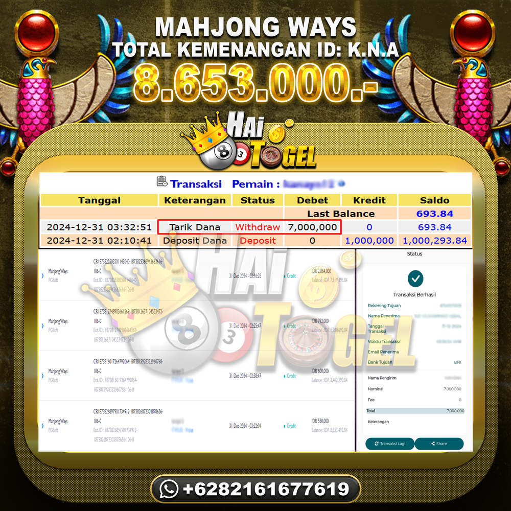 You are currently viewing SLOT GACOR BAYAR MUDAH HAITOGEL MAHJONG WAYS RP. 8.653.000